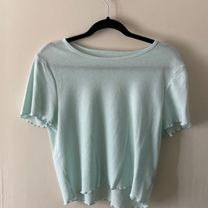 Mint green, see through, American Eagle long crop, NEVER WORN!!!
